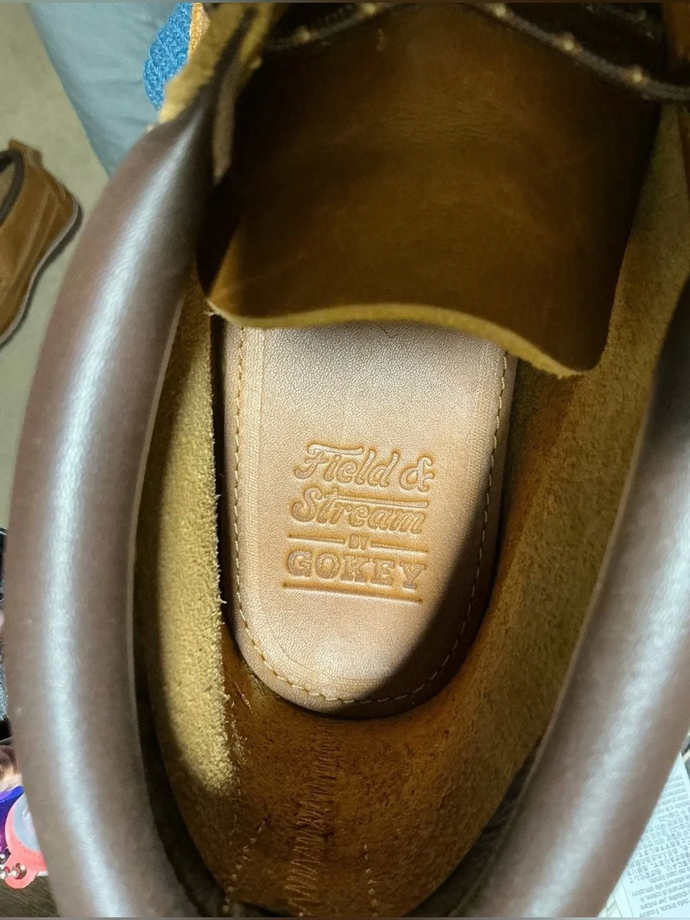 Size 10 D - Field & Stream x Gokey Sportsman Chuka Brown Leather Moc Toe Boots